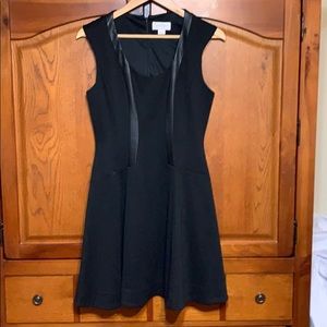 Jessica Simpson faux leather/jersey knit dress